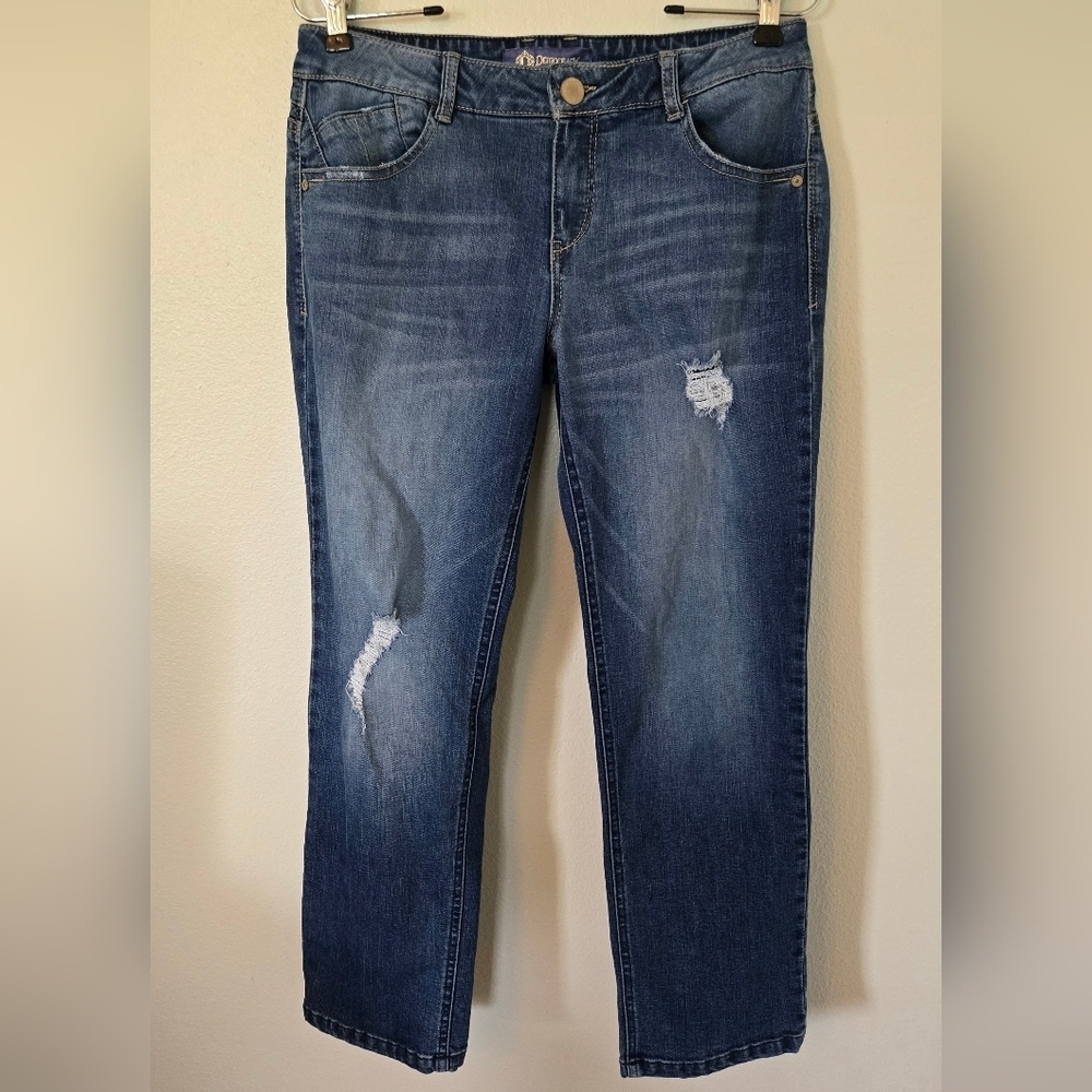 Democracy Cropped Mid Rise Straight Leg Jeans Size 10